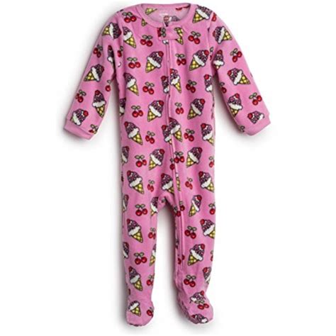 toddler girl fleece pajamas|12 month fleece footed pajamas.